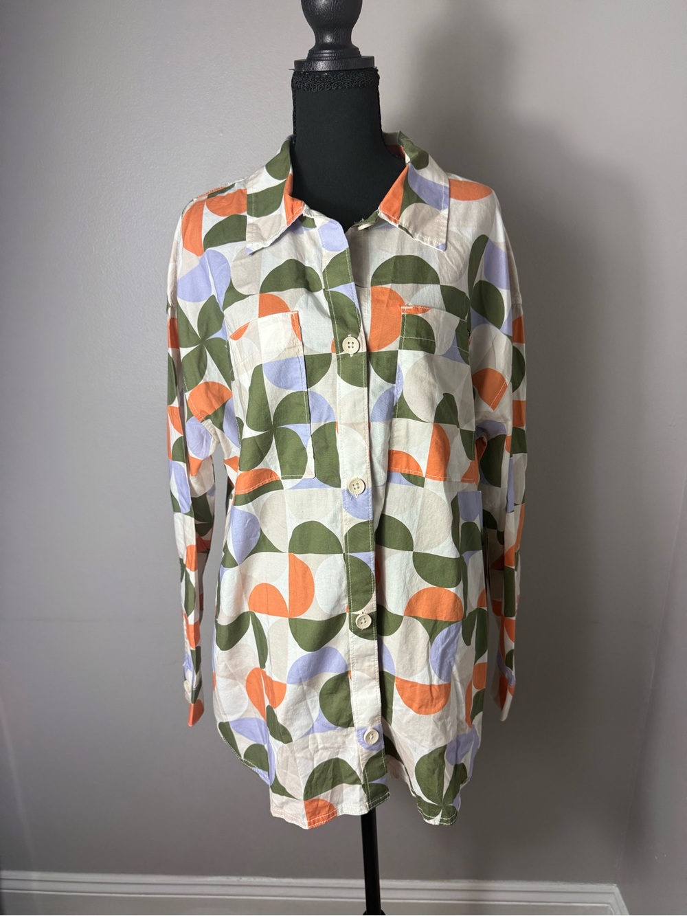 Vans Multicolor Geometric Button-Down Shirt